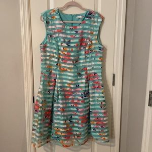 Sandra Darren Floral Sleeveless Dress